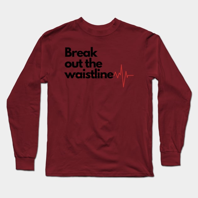 Break Out The Waistline Featuring Heartbeat Pulse Long Sleeve T-Shirt by Dear Waistline